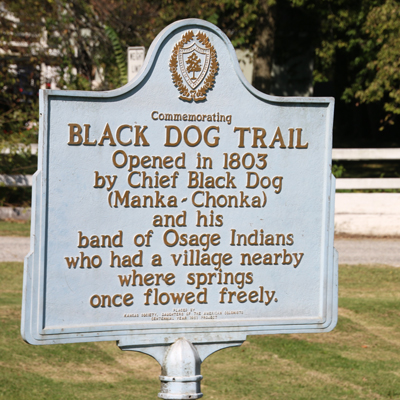 Black Dog Trail Marker